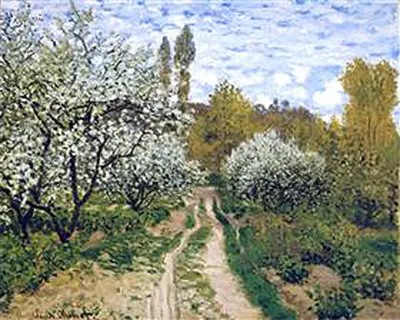 Trees in Bloom Claude Monet